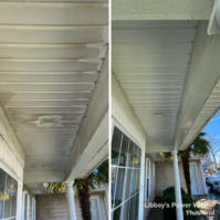 House Wash of under porch and soffit
